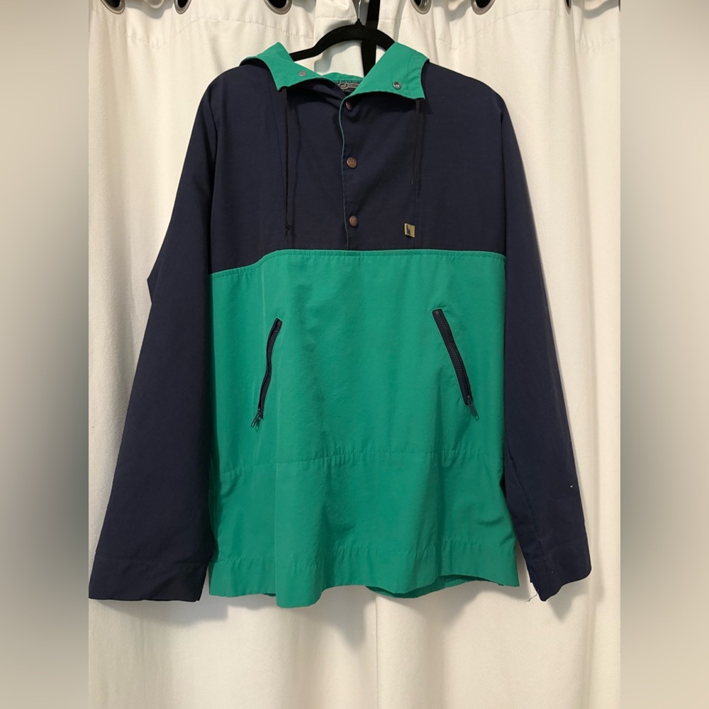 Mother Karen’s Original Powdershirt Blazer in Navy/Green Size L